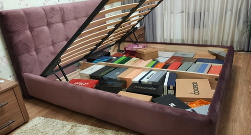 Перетяжка изголовья кровати. Туапсе